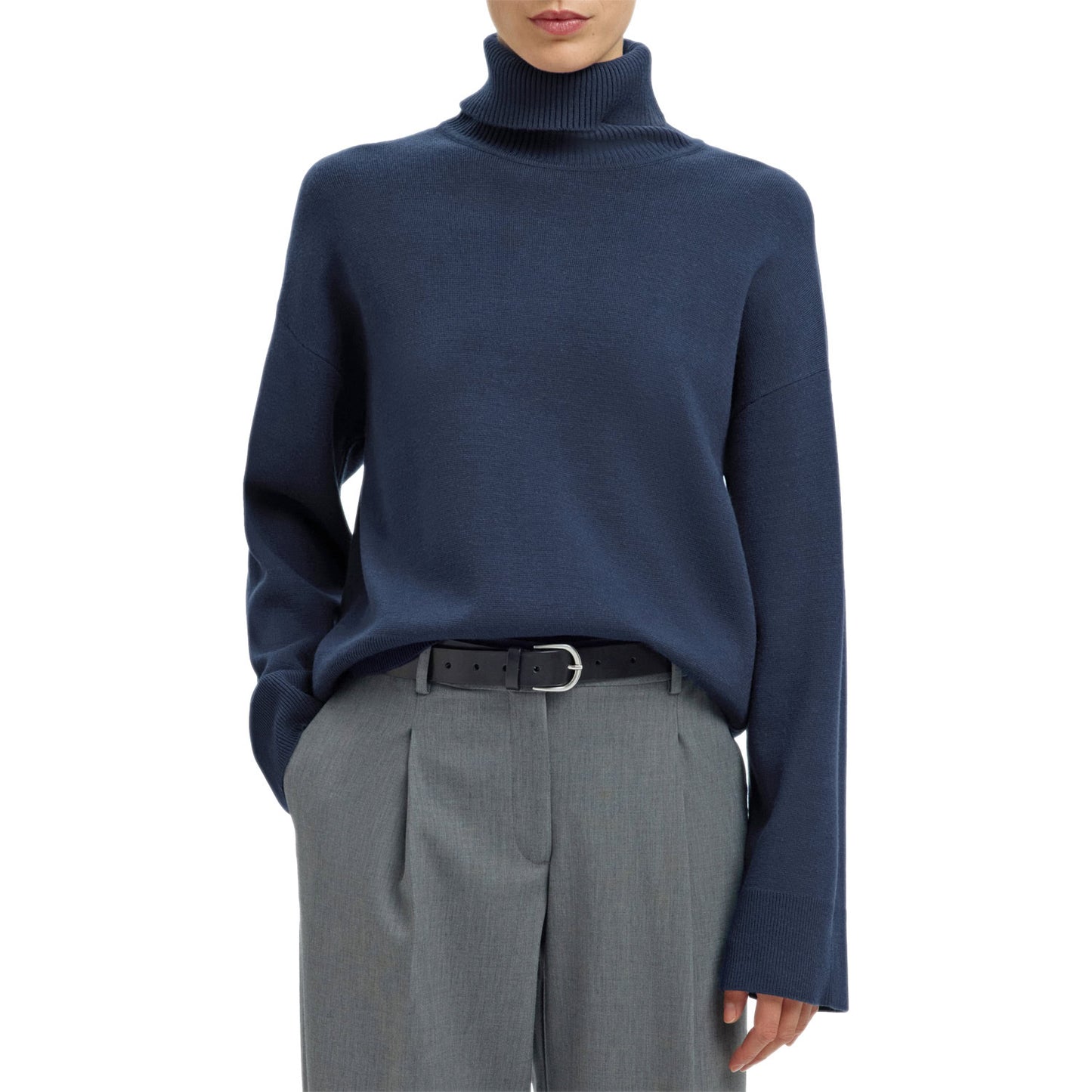 Maglione Dolcevita Crop Over KAMMA Donna SELECTED
