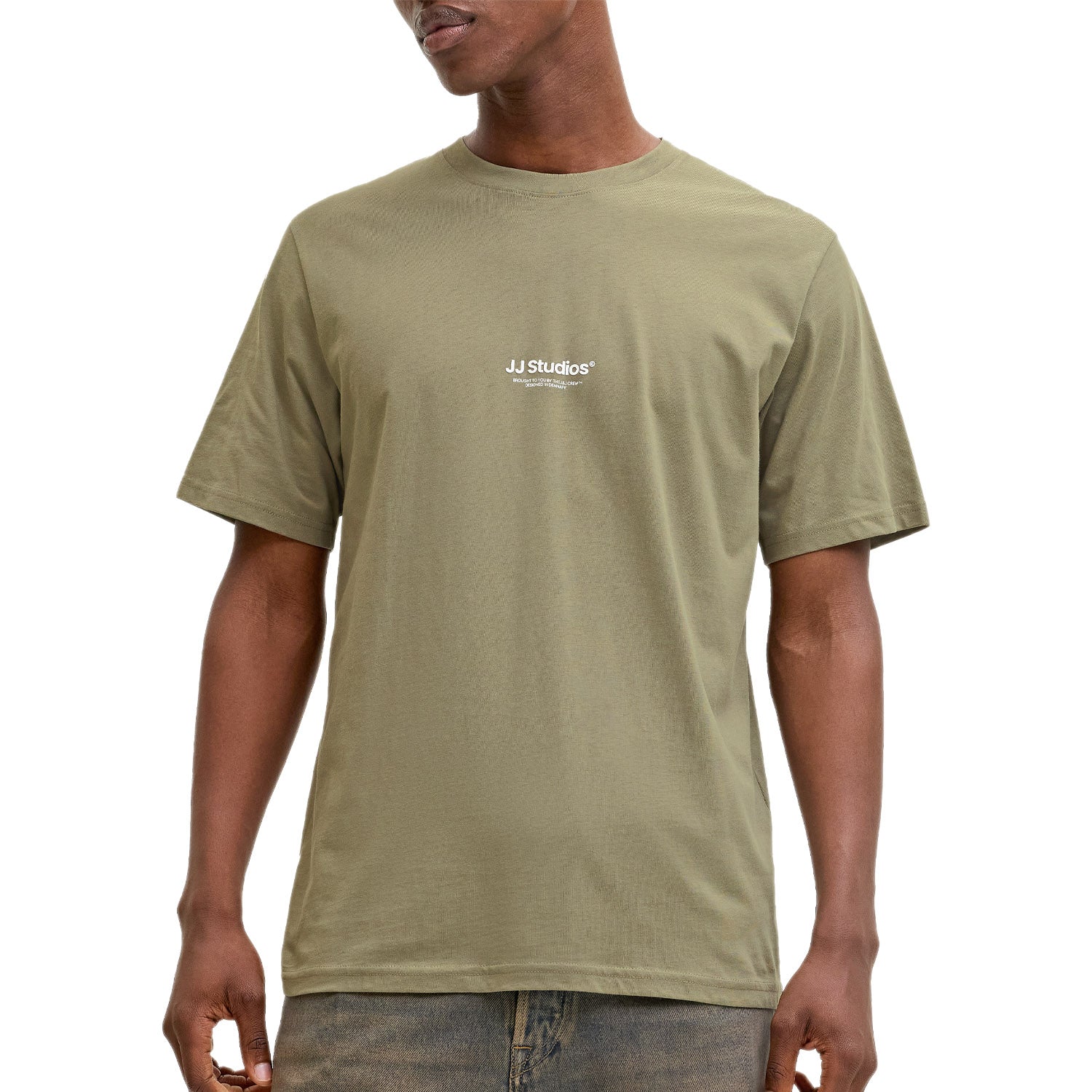 T-Shirt Tinta Unita Mini Logo SOHO Uomo JACKJONES