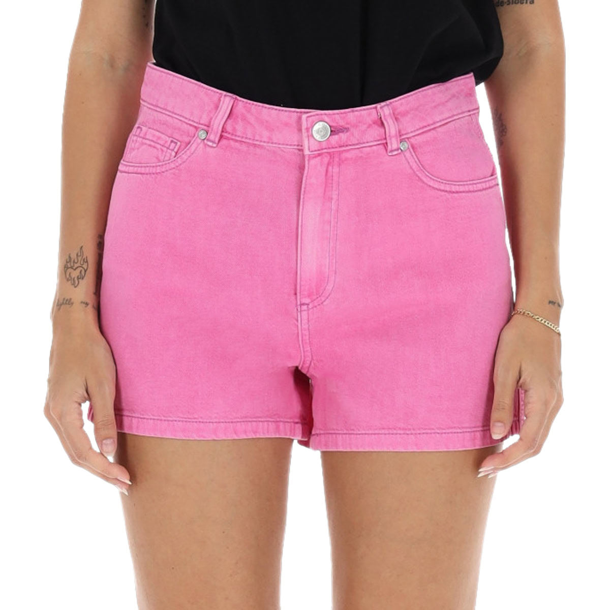 Short Denim Mom Fit Colorato JAGGER-SHORT Donna ONLY