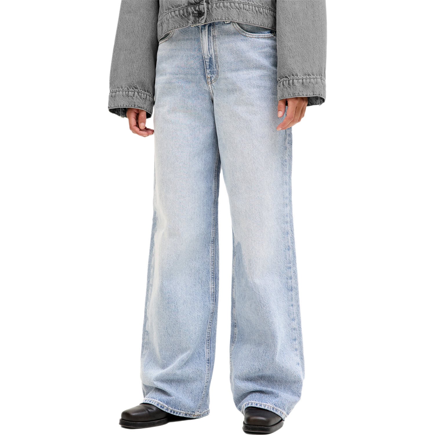 Jeans Wide Fit Vita Alta Puro Cotone TOKYO-WIDE 400 Donna JJXX