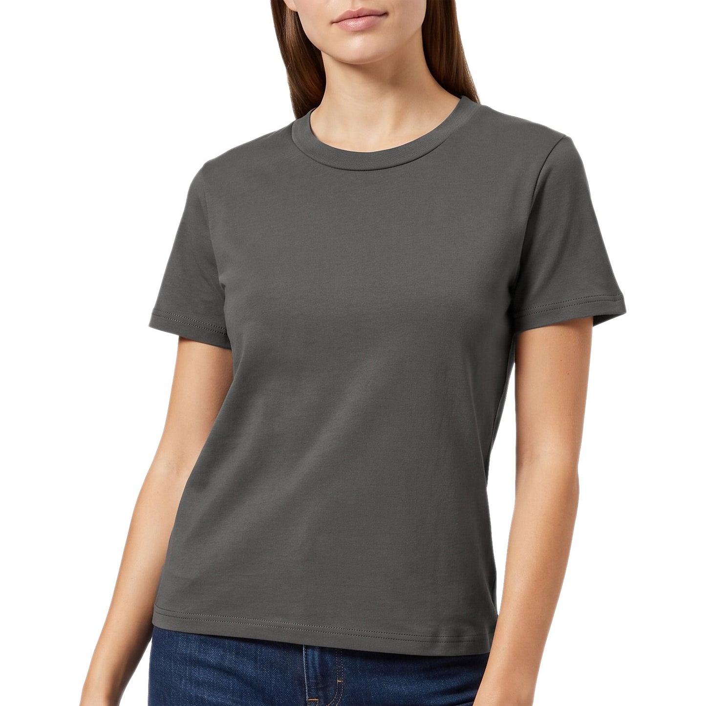 T-Shirt Tinta Unita Elasticizzata DS202 Donna SQUAD2