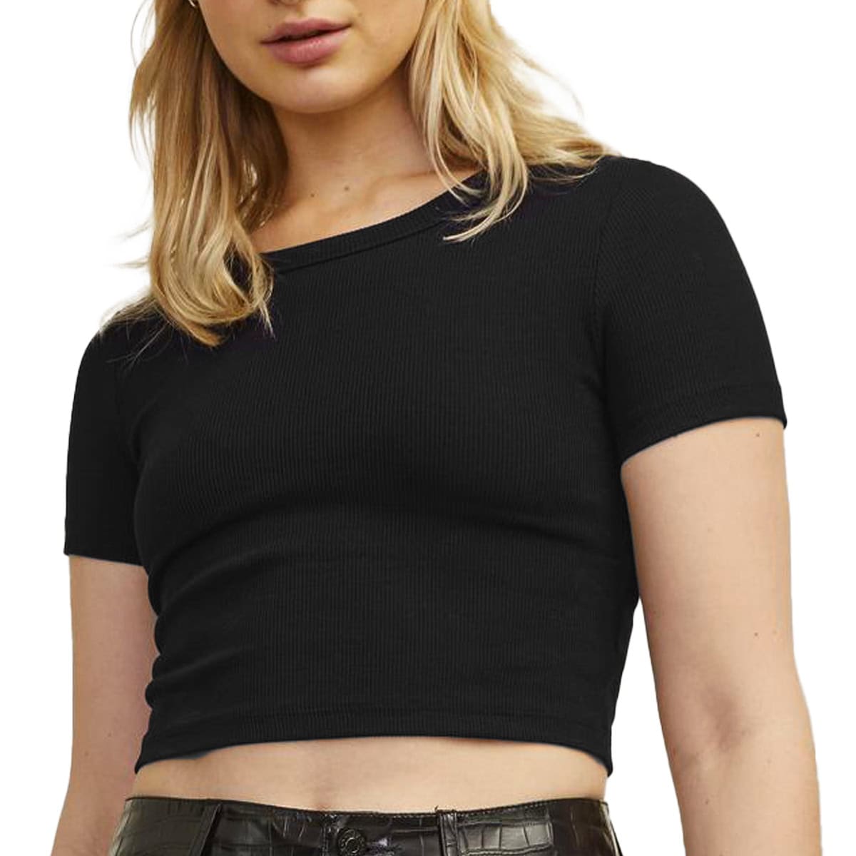 T-Shirt Slim Fit Cropped Costine FLORIE-TEE Donna JJXX