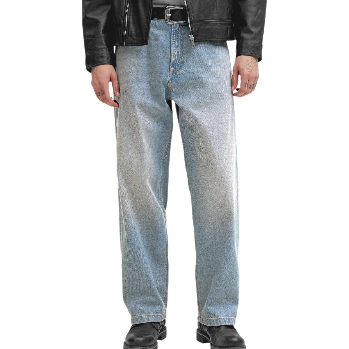 Jeans Baggy Fit Puro Cotone ALEX-CREW 071 Uomo JACKJONES