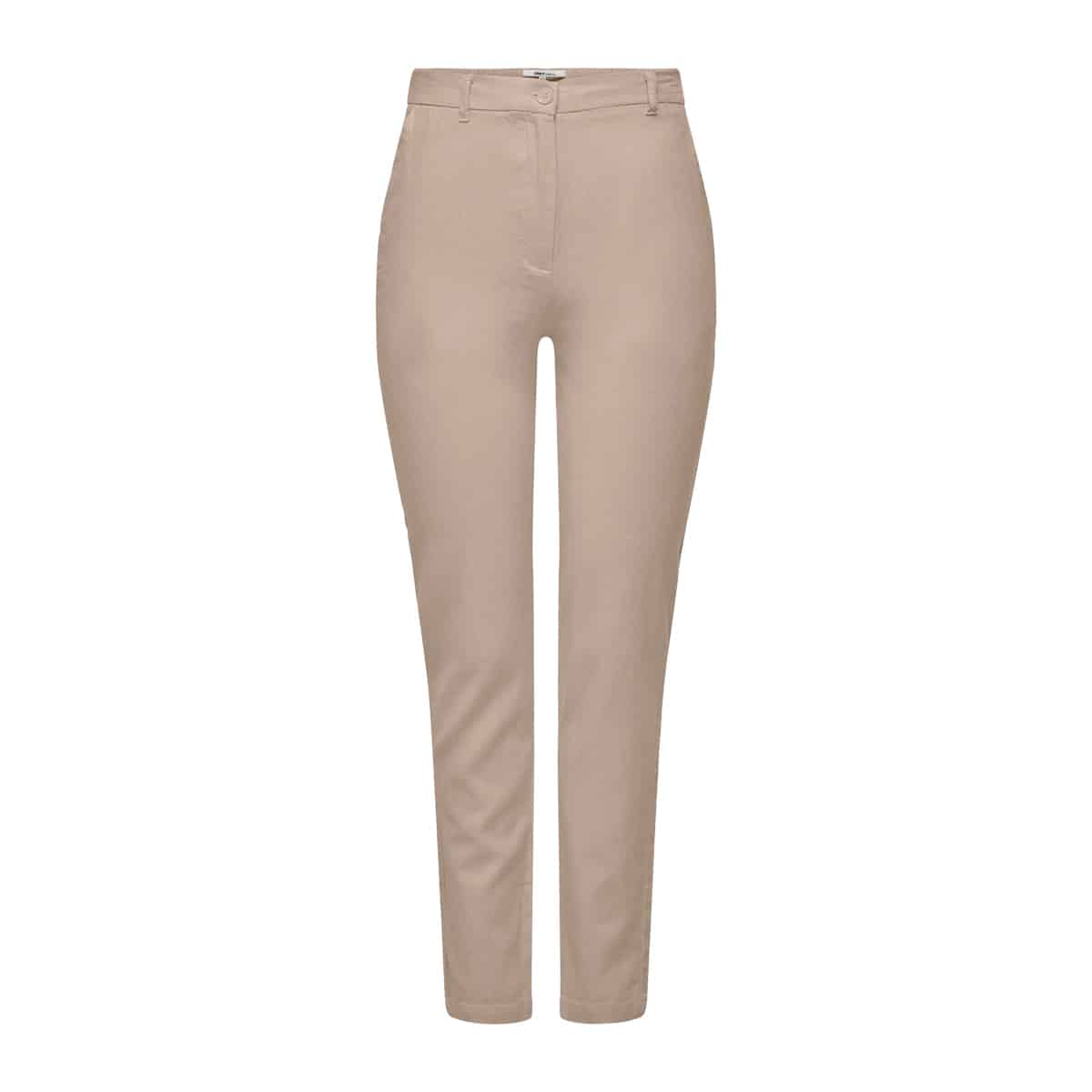 Panta Chino Straight Misto Lino CARO-LINEN Donna ONLY