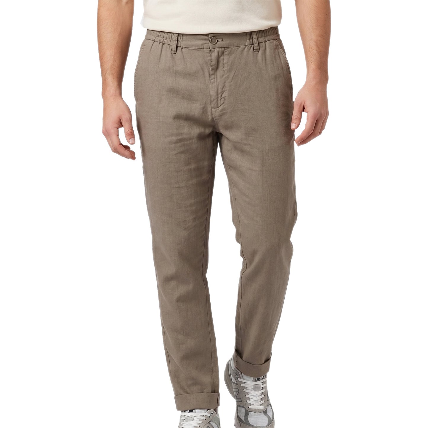 Panta Coulisse Regular Fit Misto Lino PMC207 Uomo CENSURED