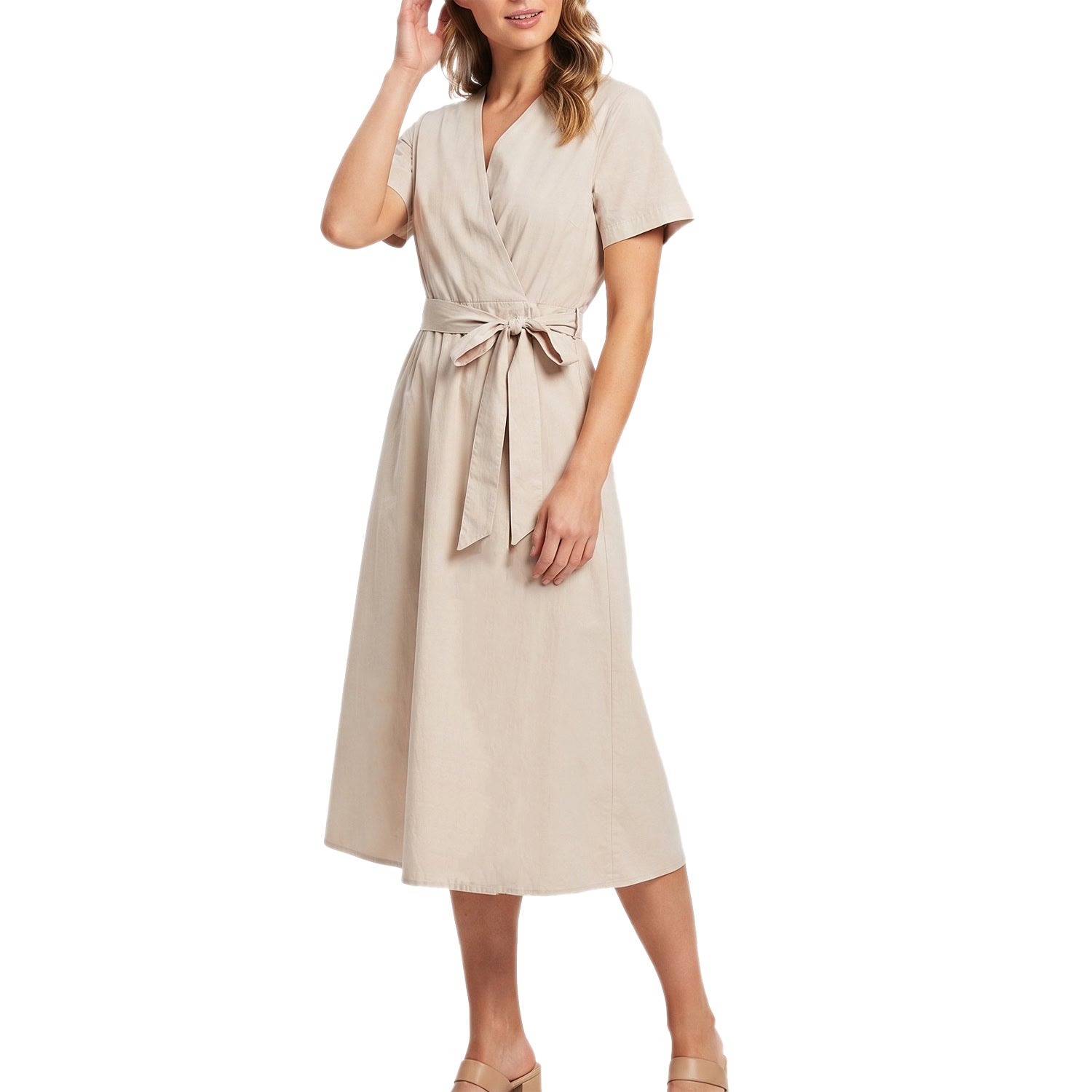 Abito M.C Scollo V Fusciacca 100.Cotone AWC876 Donna CENSURED