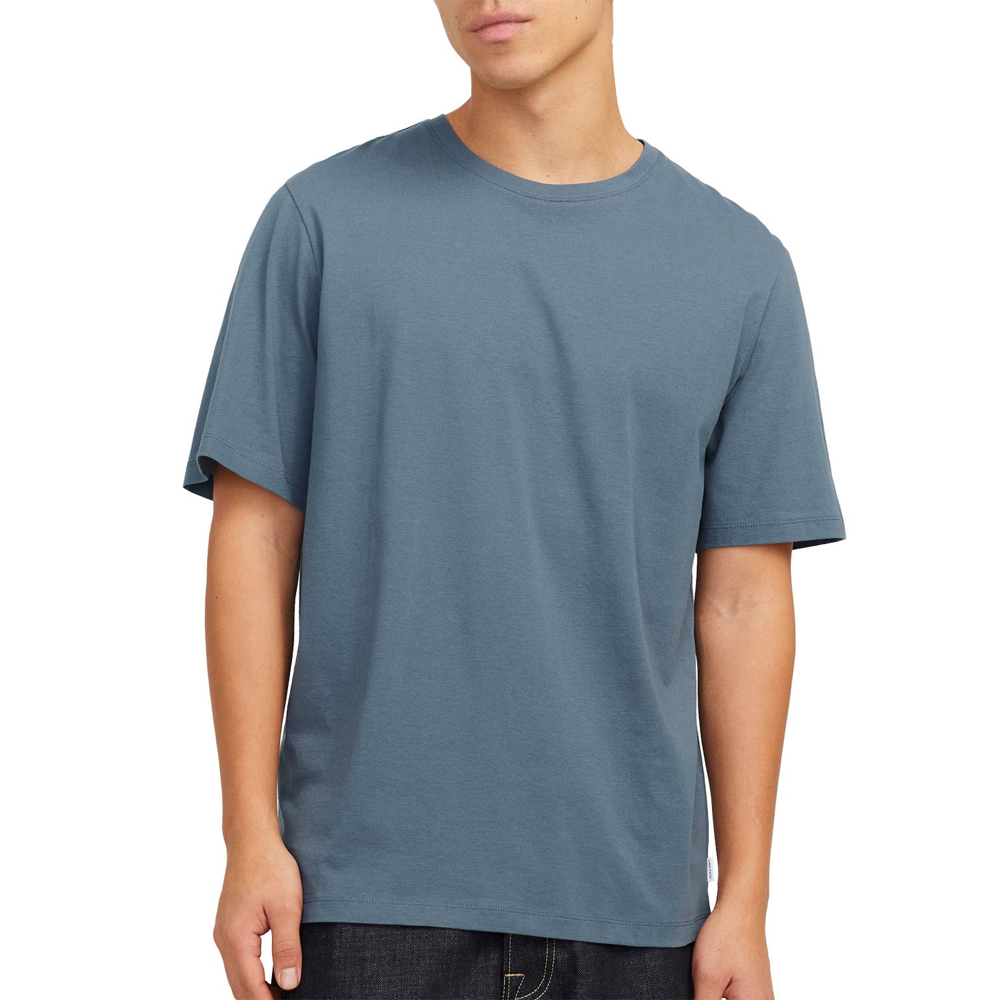 T-Shirt Tinta Unita Puro Cotone ORGANIC-TEE Uomo JACKJONES