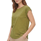 T-Shirt Cotone Fiammato Manica Aletta TW6455JLU6 Donna CENSURED