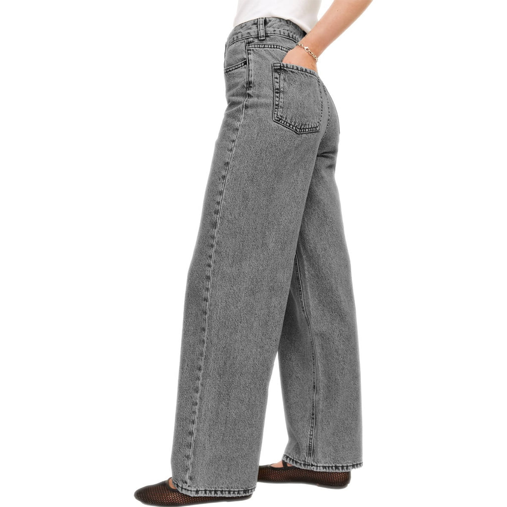 Jeans Palazzo Vita Alta 100.Cotone TOKYO-WIDE Donna JJXX