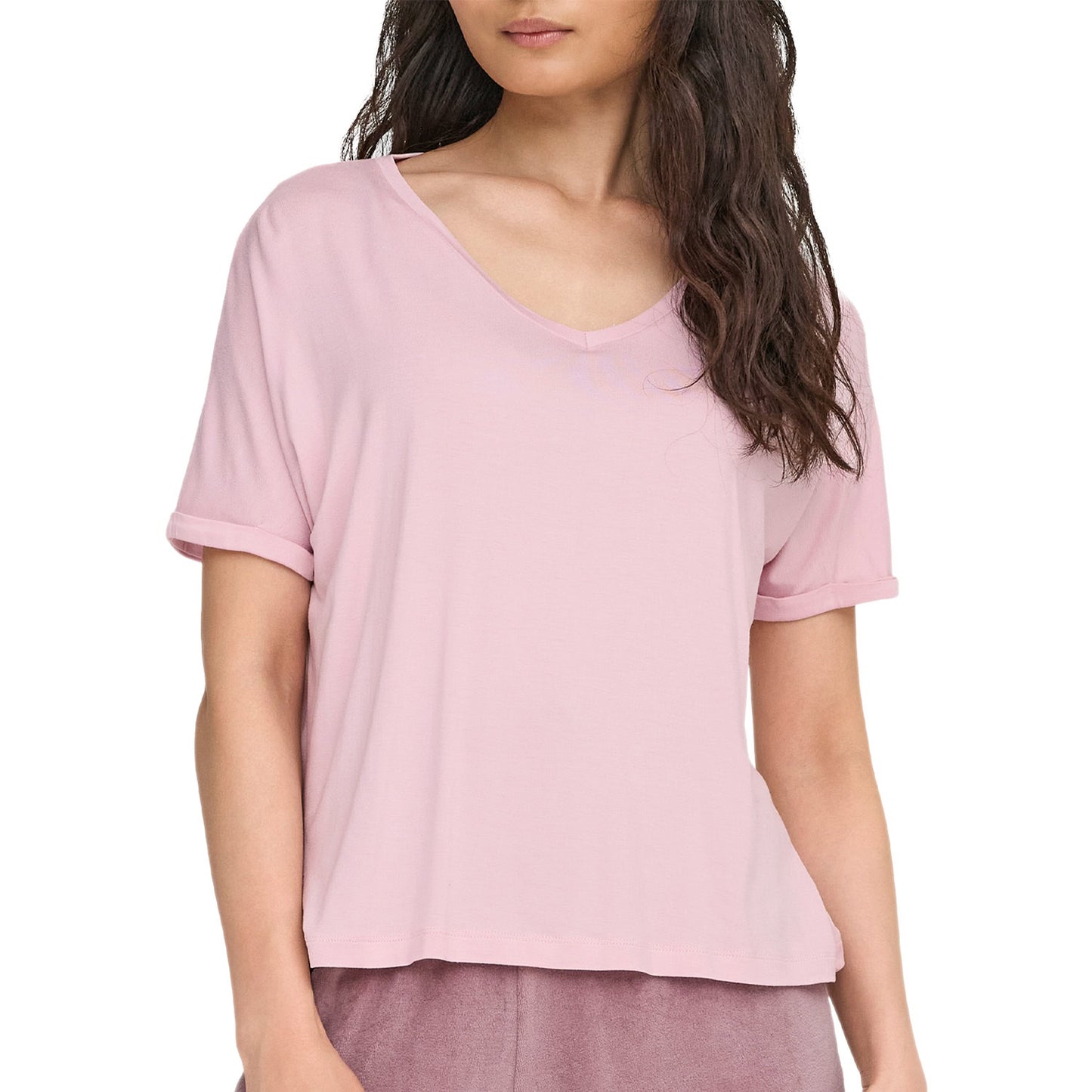 T-Shirt "V" Oversize Misto Viscosa SISSY-VNECK Donna JDY