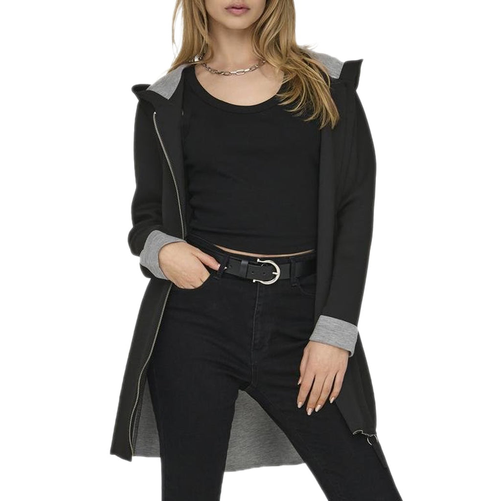 Felpa Lunga Neoprene Zip LENA-COAT Donna ONLY