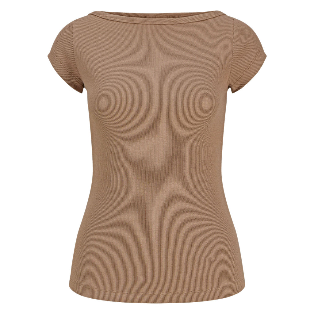 T-Shirt Scollata Slim Fit Costine FIFI Donna JJXX