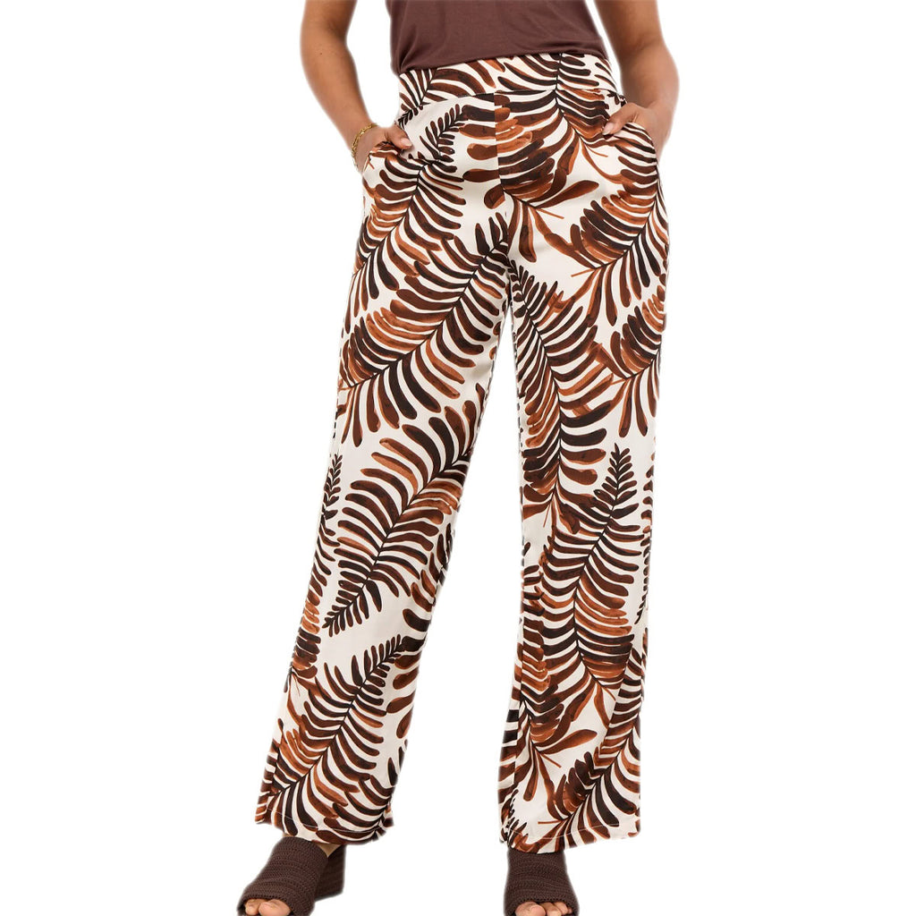 Panta Palazzo Fantasia Vita Elastica ROCHEL2B Donna SOYA