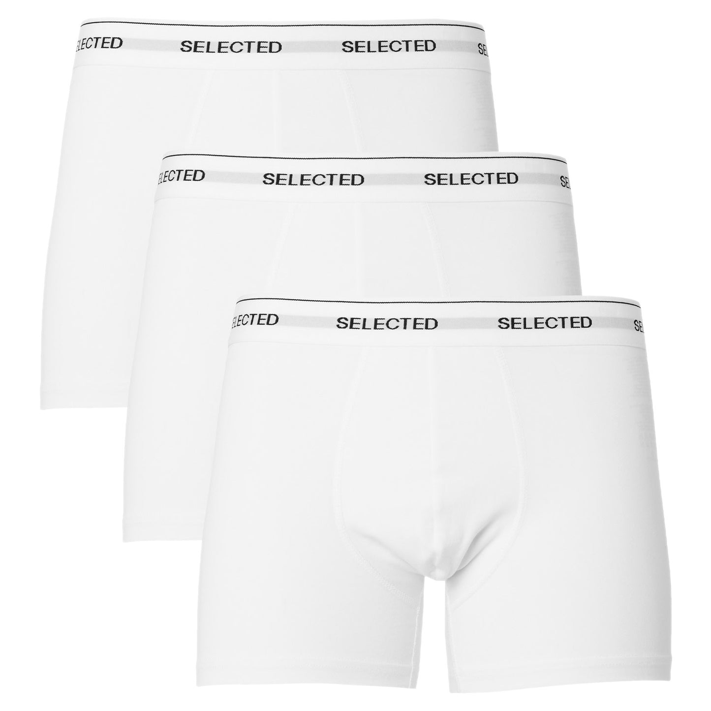 Mutande Boxer 3 Pack Logo LIAM-TRUNK Uomo SELECTED