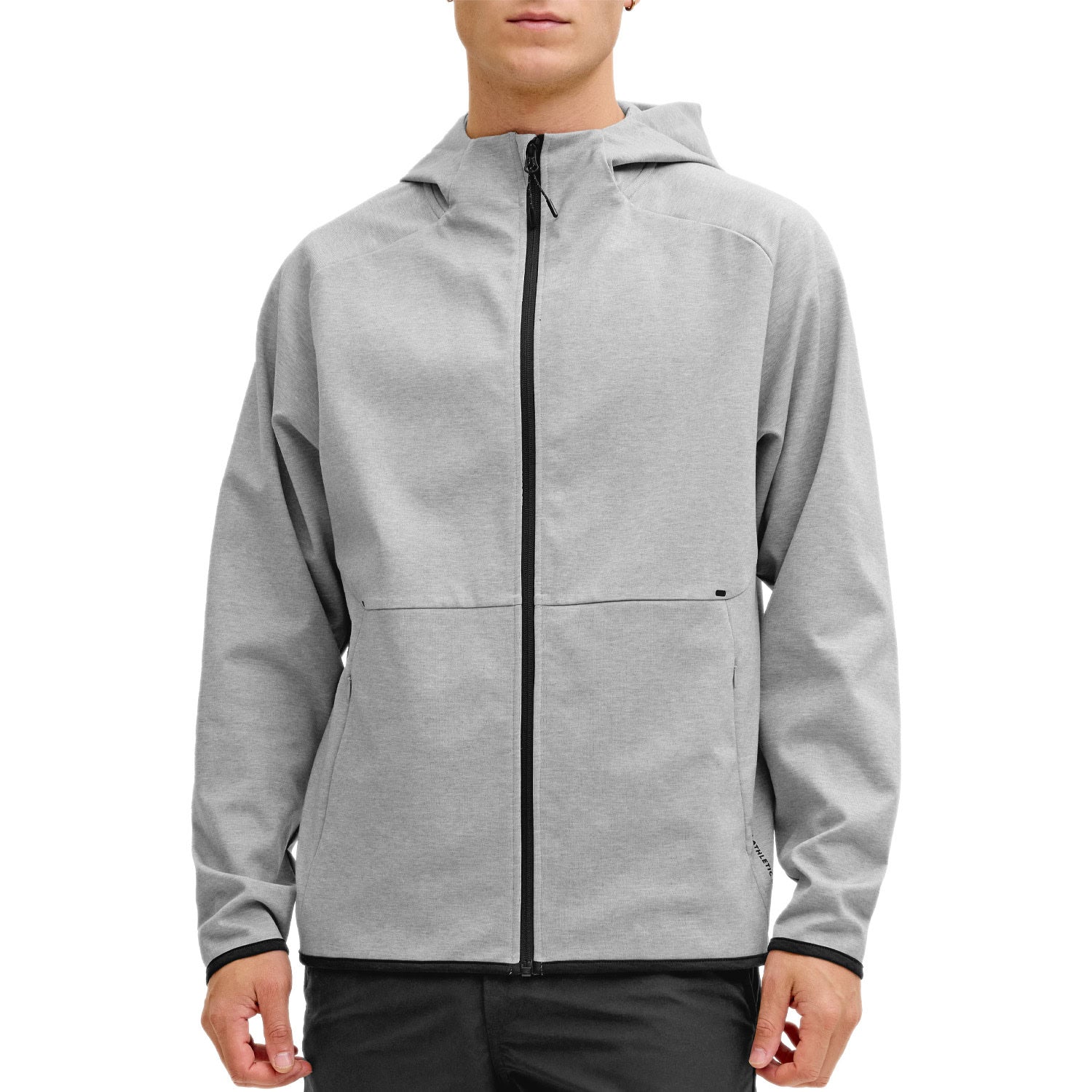 Felpa Tecnica Jersey Full Zip Cappuccio BASE-SWEAT Uomo JACKJONES