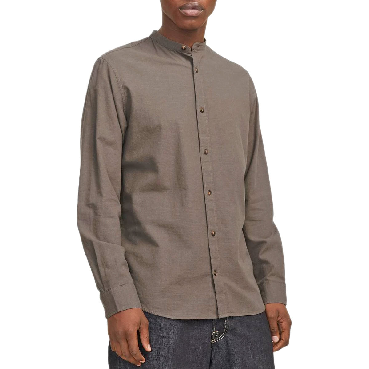 Camicia Coreana Misto Lino SUMMER-BAND Uomo JACKJONES