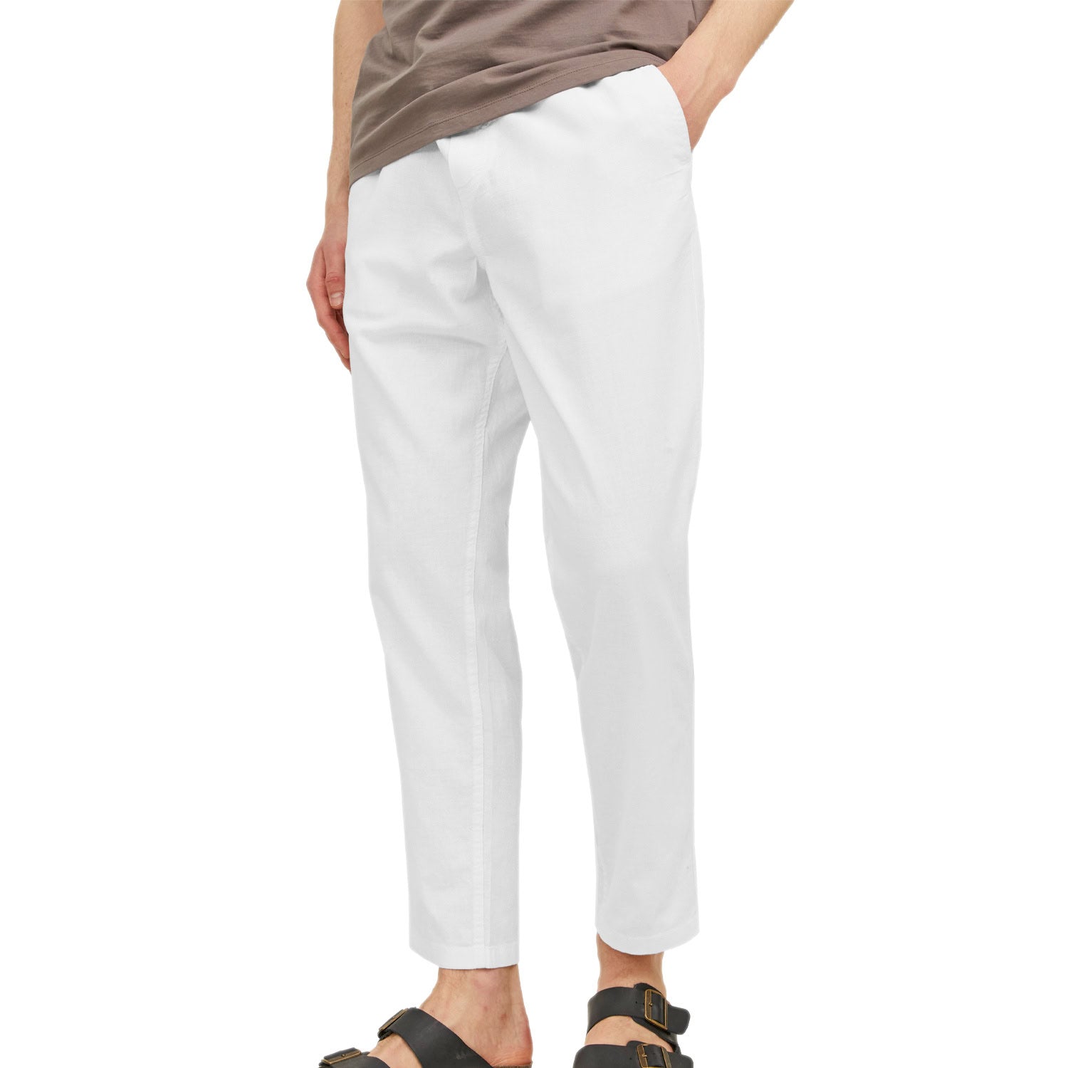 Panta Chino Coulisse Misto Lino STACE-SUMMER Uomo JACKJONES