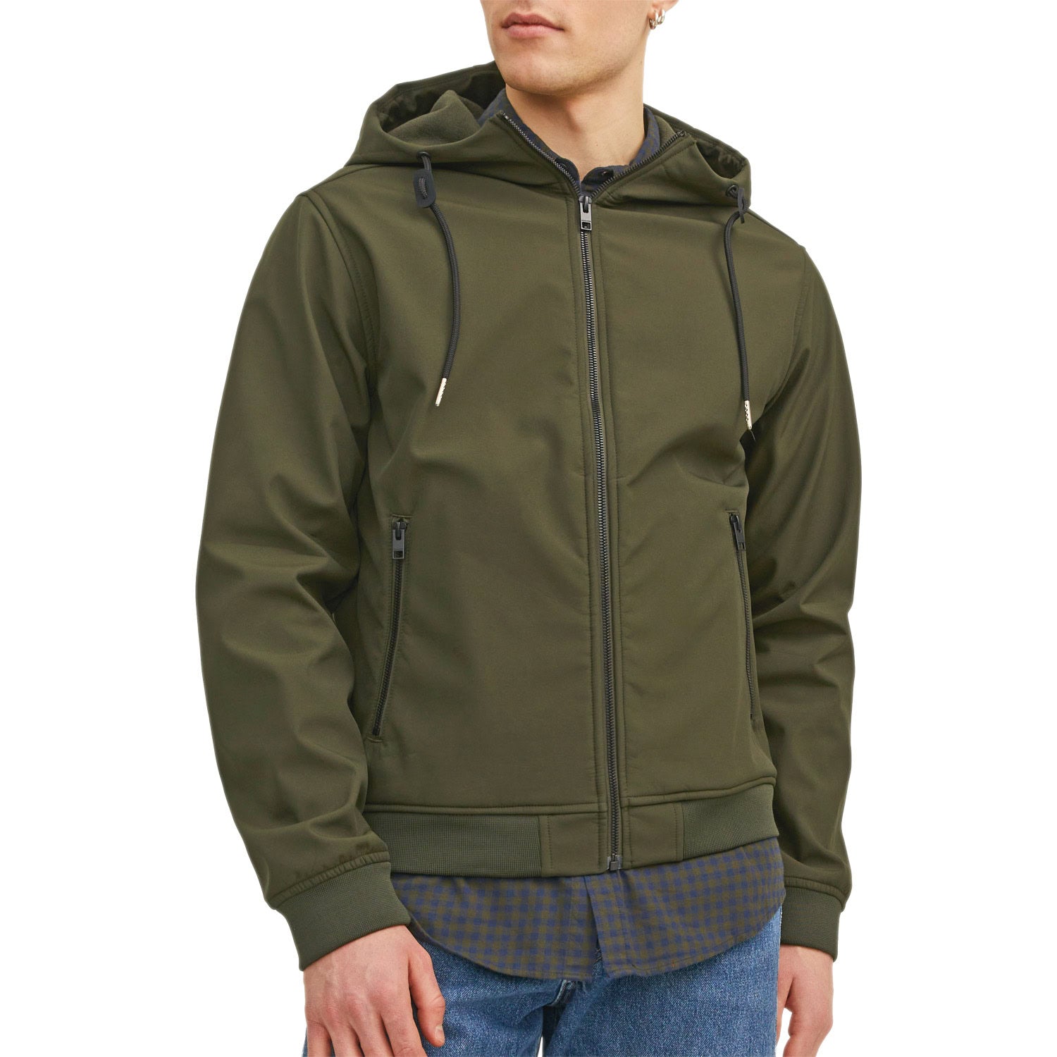 Giubbino Neoprene Felpato Cappuccio BASIC-SOFTSHELL Uomo JACKJONES