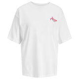 T-Shirt OverSize Stampa Love VALENTINE Donna JJXX