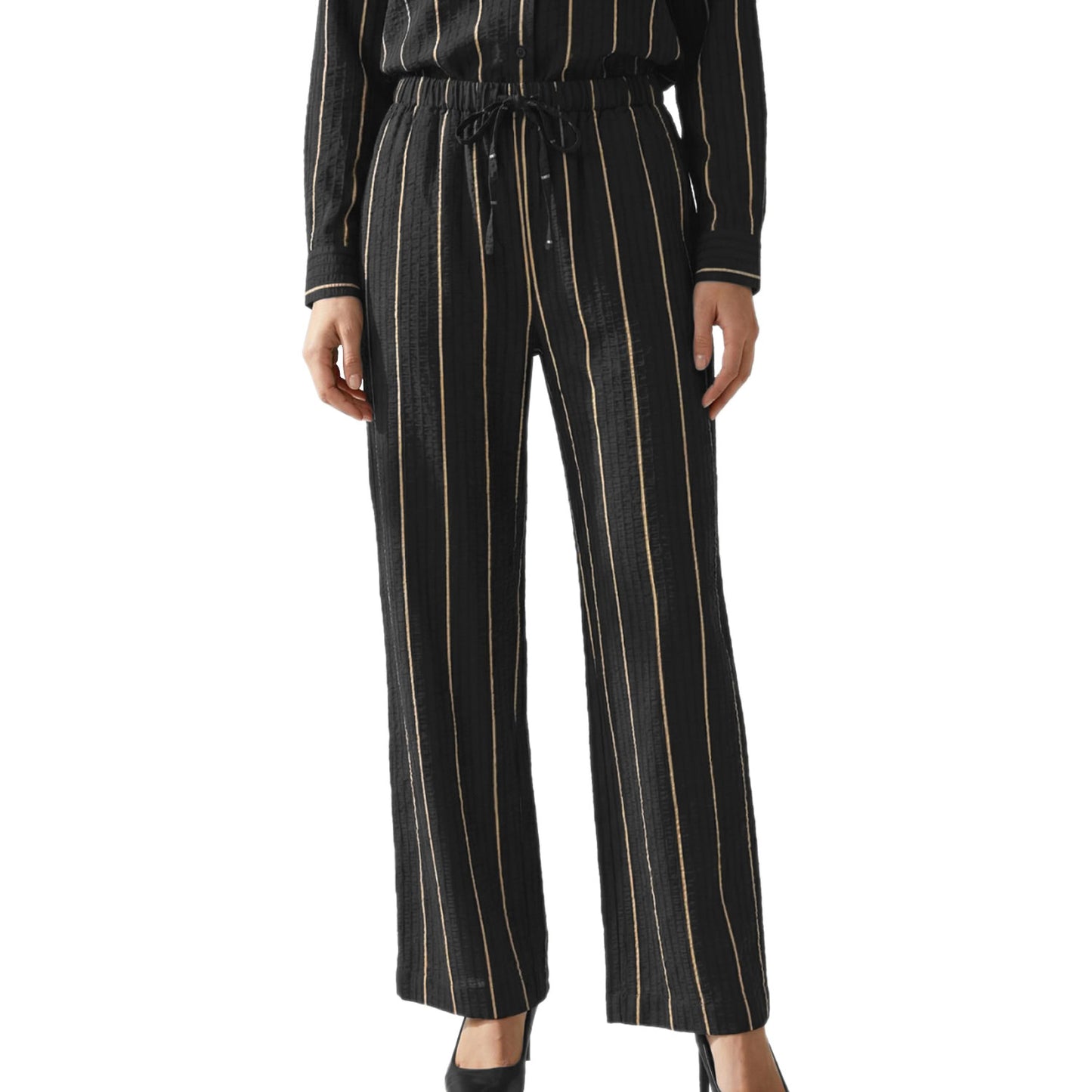 Panta Palazzo Rigato Coulisse AVA-PANT Donna JDY