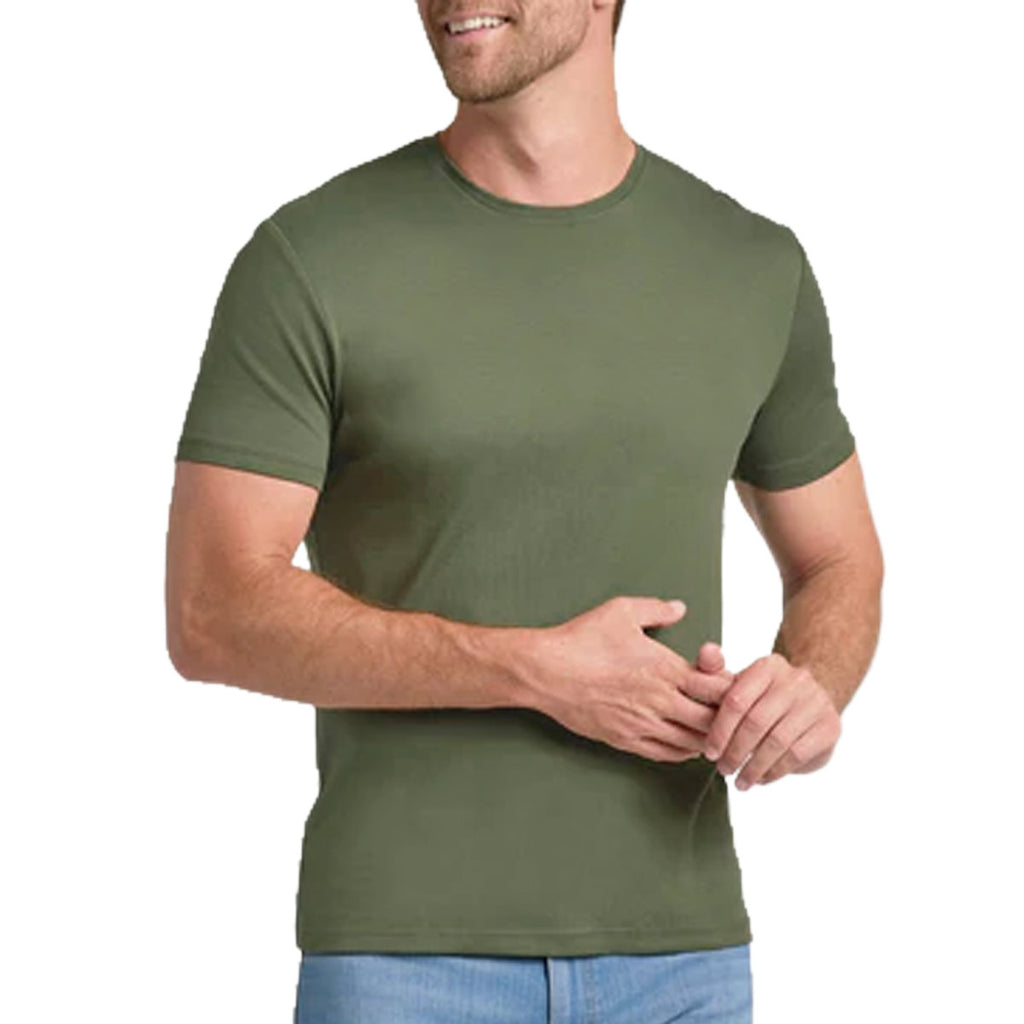 T-Shirt Girocollo Cotone Elasticizzato PIMA-ONECK Uomo SELECTED