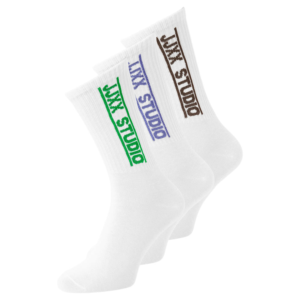 Calze 3 Paia Spugna Maxi Logo MORENO-SOCK Donna JJXX