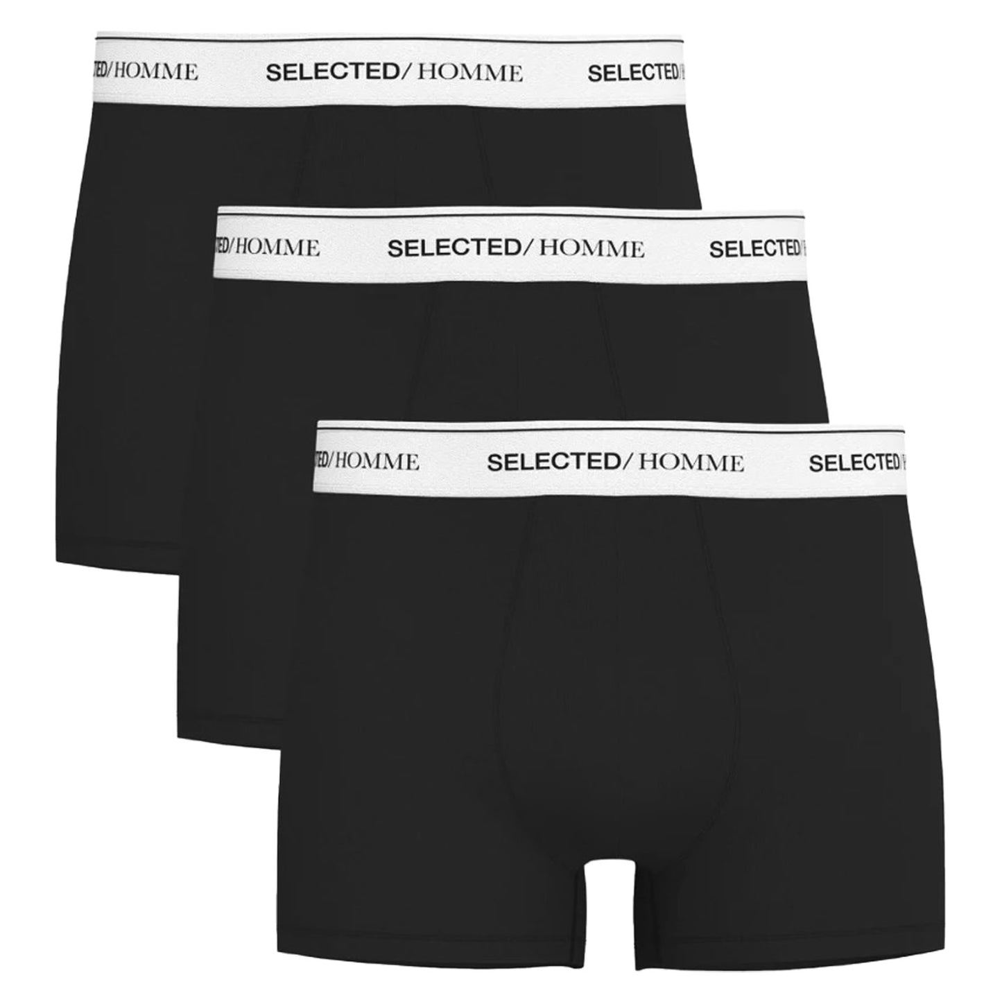 Mutande Boxer 3 Pack Logo LIAM-TRUNK Uomo SELECTED