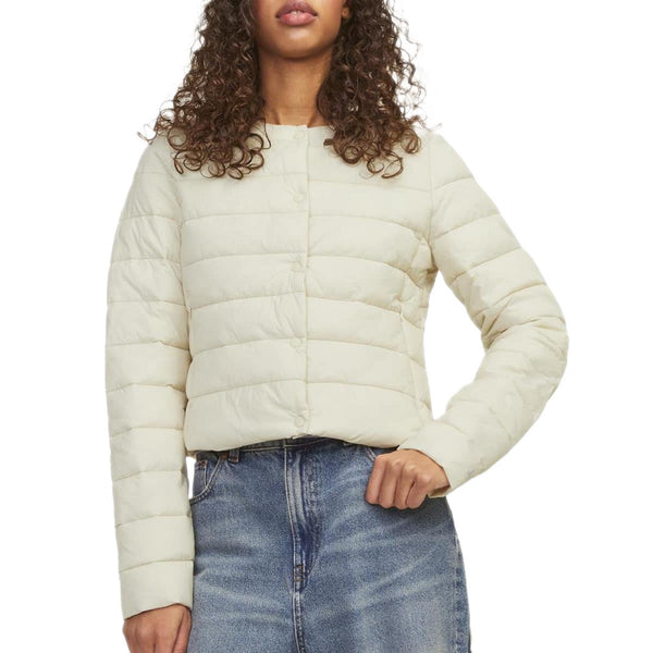 Giubbino 100g Crop Girocollo Bottoni NORA-JACKET Donna JJXX