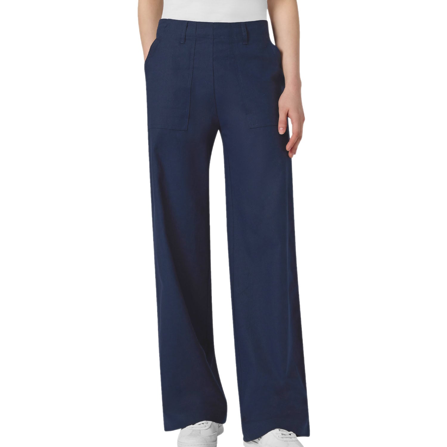 Pantalone Palazzo Vita Elastica Misto Lino 118550 Donna CHAMPION