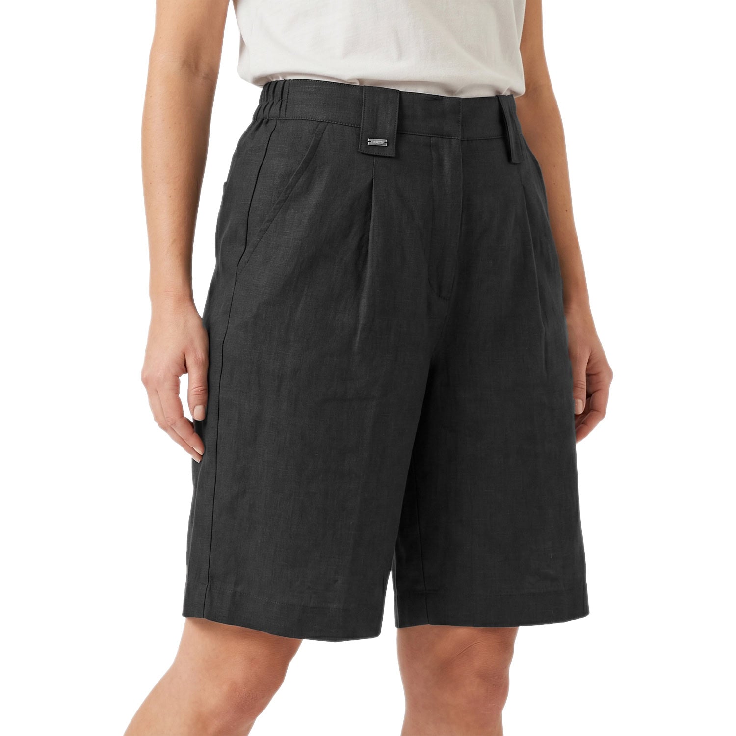 Bermuda Pinces Lino 7336 Donna BOMBOOGIE