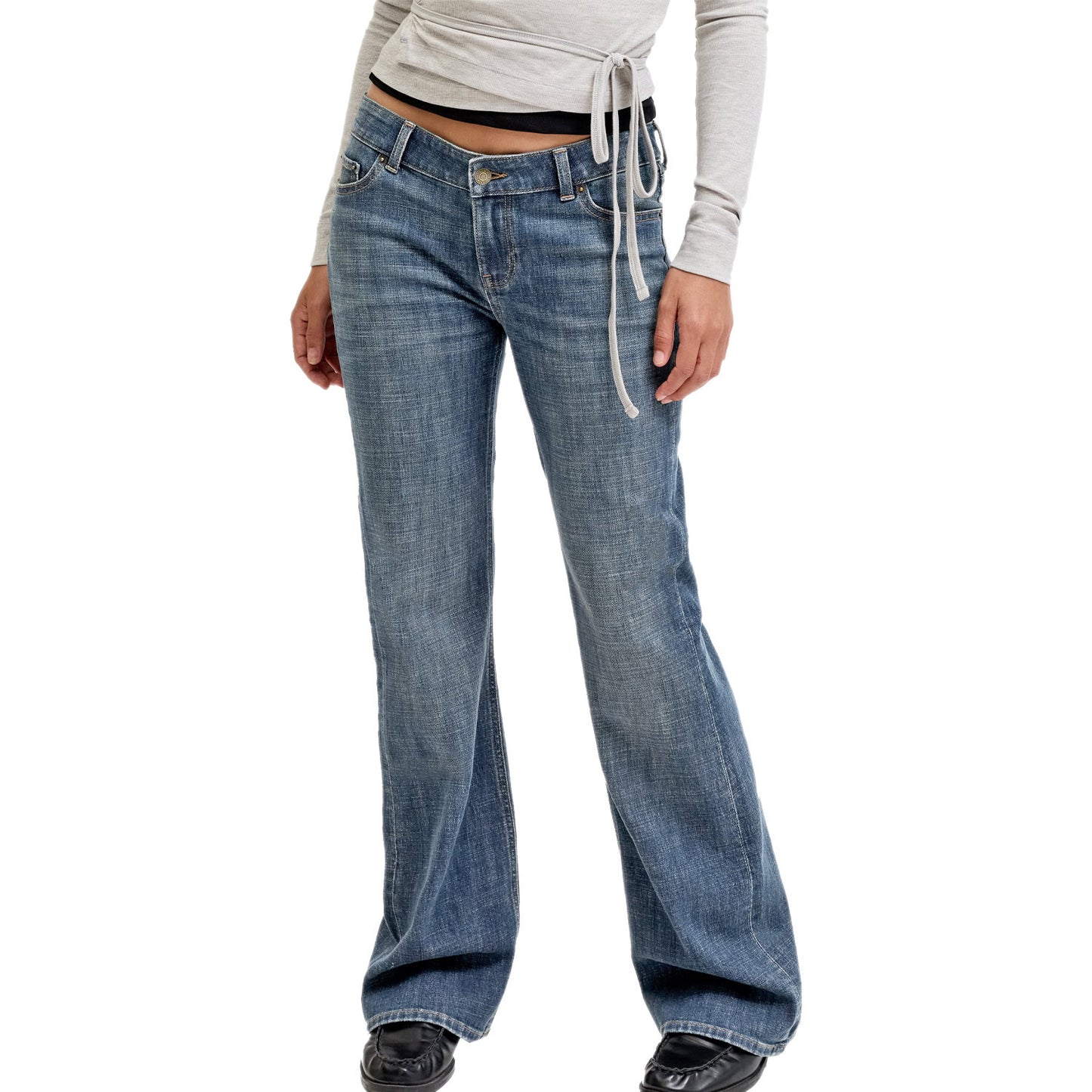 Jeans Zampa Vita Bassa Elasticizzato TEXAS-FLARED Donna JJXX
