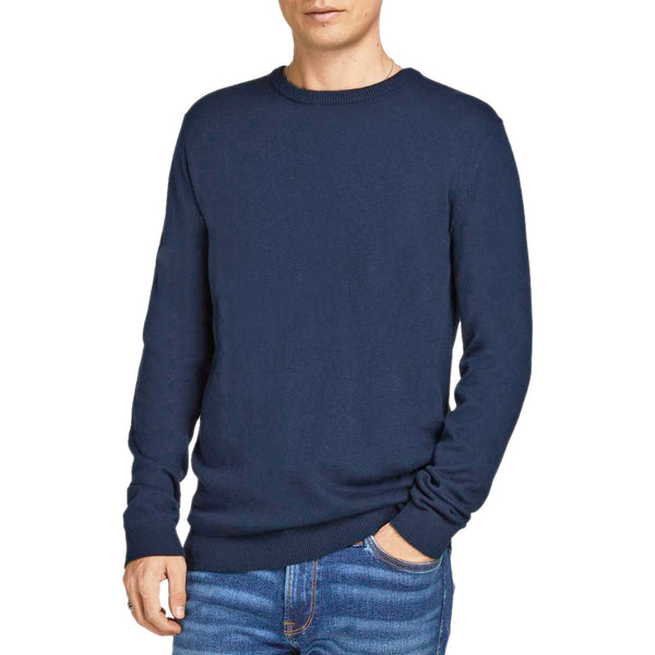 Maglia Classica Girocollo Puro Cotone BASIC-KNIT Uomo JACKJONES