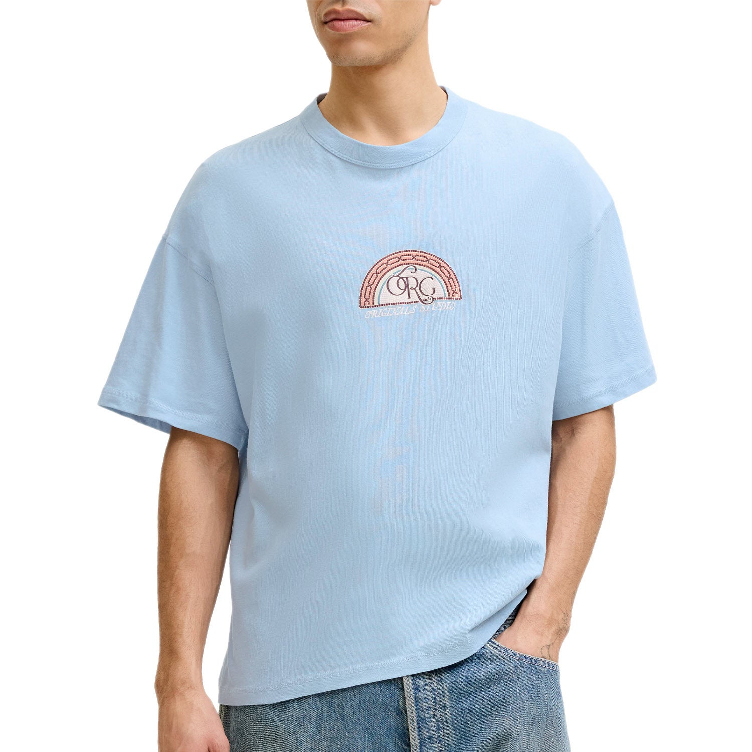T-Shirt Oversize Mini Stampa COTEDAZUR-TEE Uomo JACKJONES