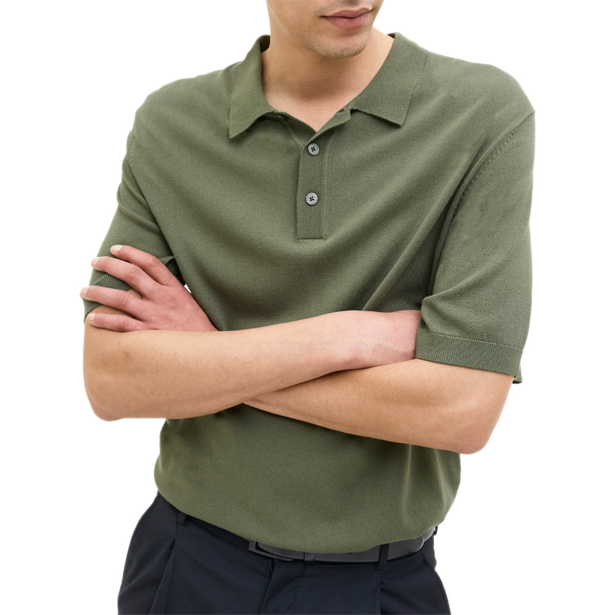 Polo in Maglia Misto Viscosa WILLIAM-KNIT Uomo POLO