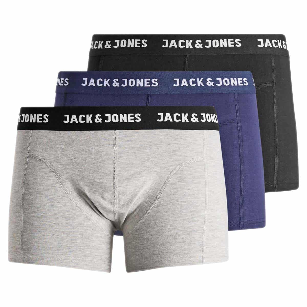 Mutande Boxer 3 Pack Text Logo ANTHONY-TRUNK Uomo JACKJONES
