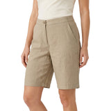 Bermuda Vita Elastica Lino Misto Cotone BWC435 Donna CENSURED