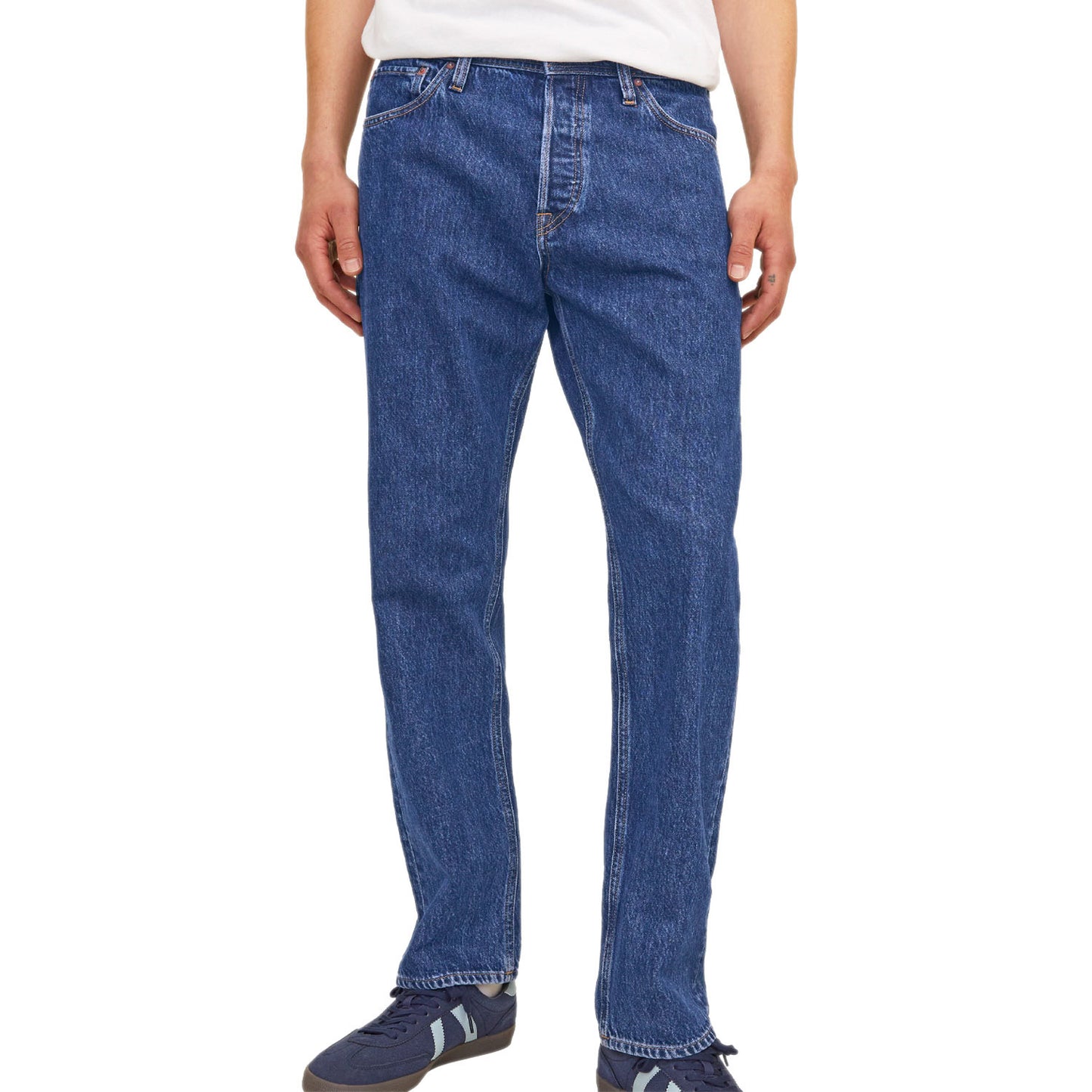 Jeans Relaxed Fit Puro Cotone CHRIS-ORIGINAL 483 Uomo J&J