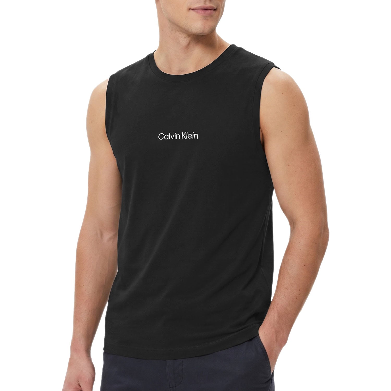 Canotta Spalla Larga Elasticizzata LV00NM3023 Uomo CALVINKLEIN