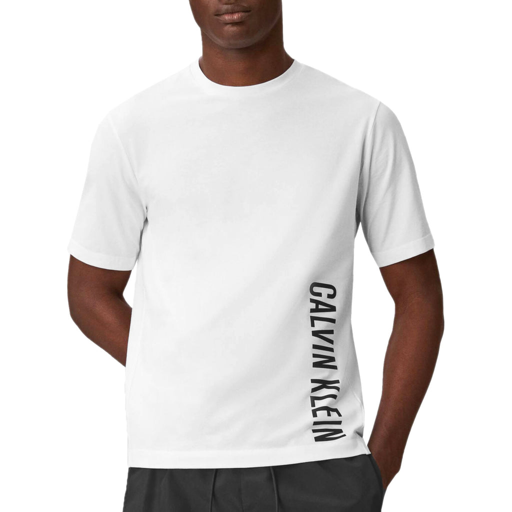 T-Shirt Oversize Logo Verticale LV00NM3019 Uomo CALVINKLEIN