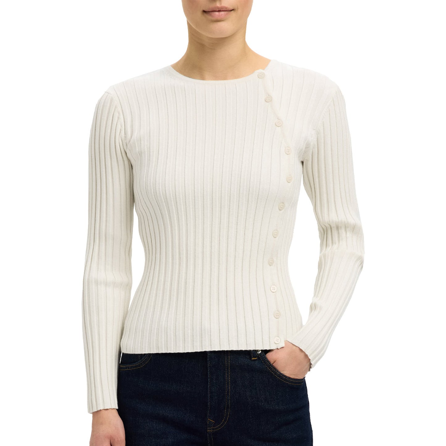 Maglione Chiusura Diagonale HELEN Donna SELECTED