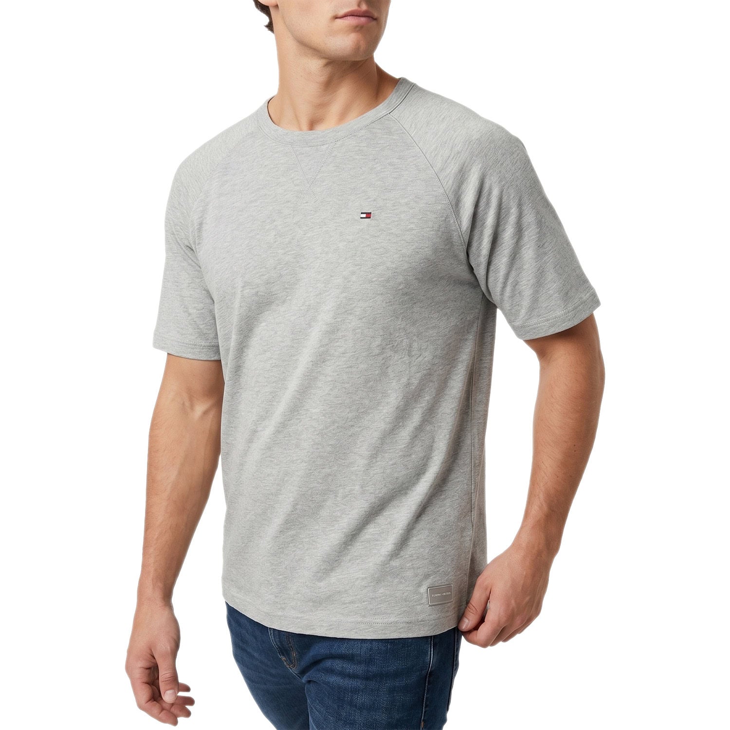 Tshirt Over Fiammata Raglan Mini Logo 03605 Uomo TOMMYHILFIGER