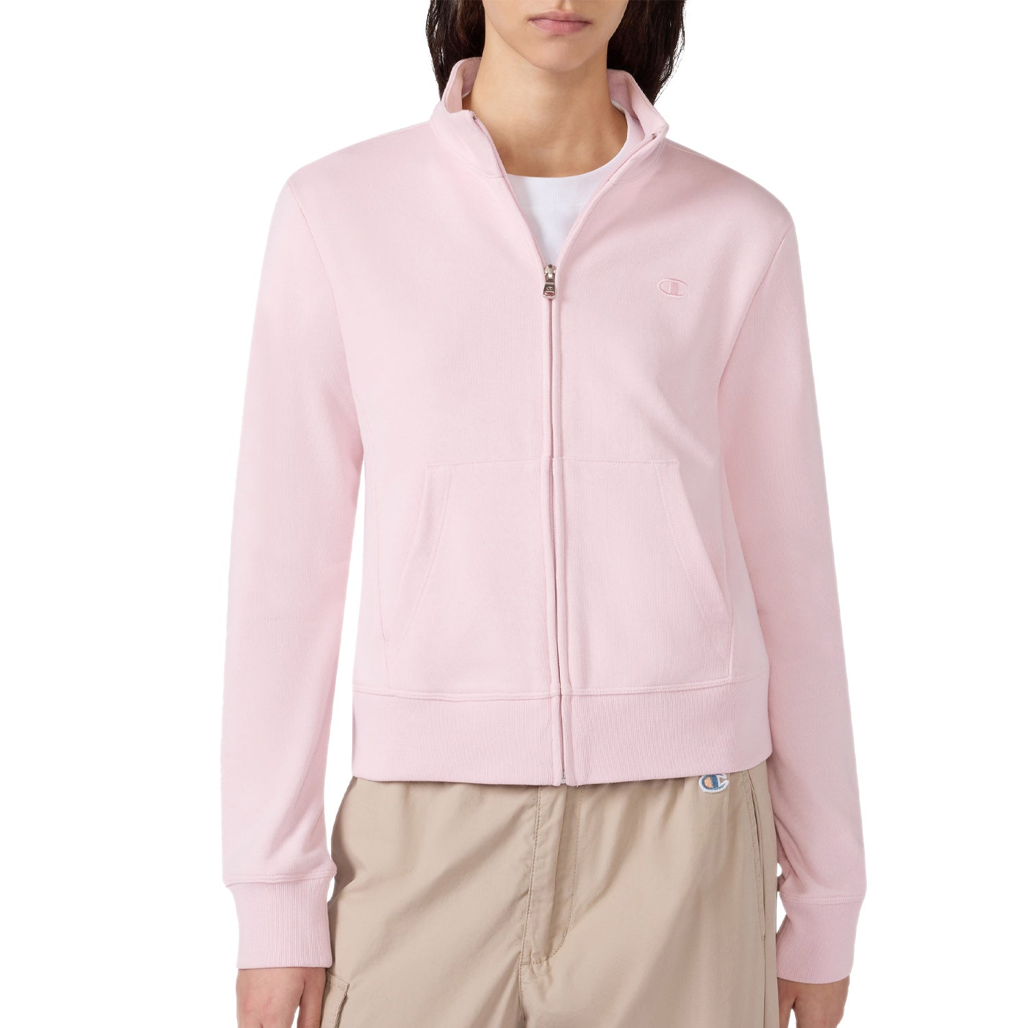 Felpa Garzata Collo Lupetto Full Zip 118556 Donna CHAMPION