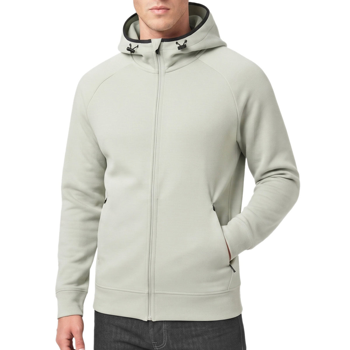 Felpa Tecnica Manica Raglan Zip Cappuccio 220919 Uomo CHAMPION
