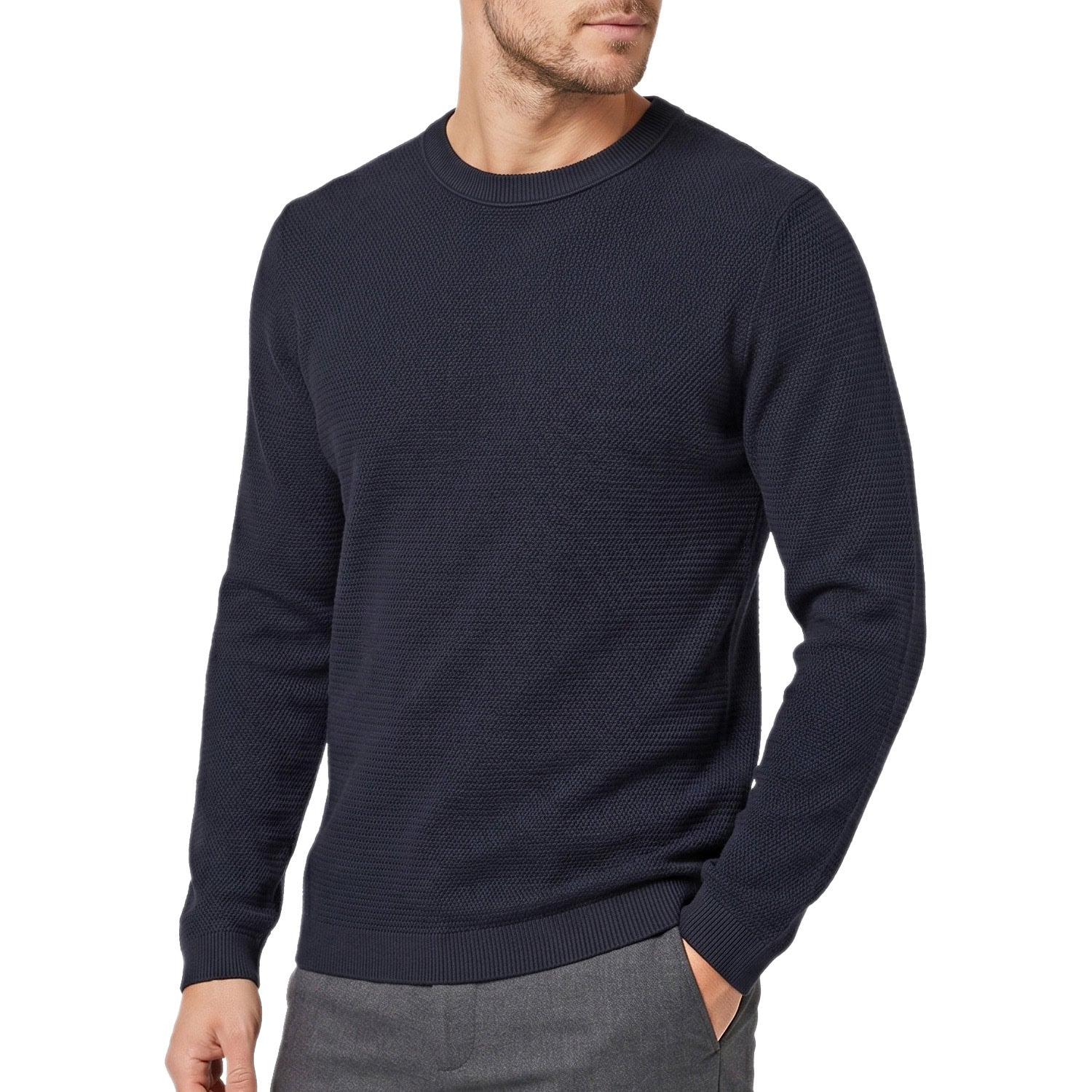 Maglia Operata Misto Cotone DEVIN-KNIT Uomo JACKJONES