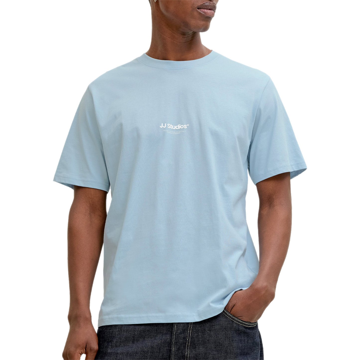 T-Shirt Tinta Unita Mini Logo SOHO Uomo JACKJONES