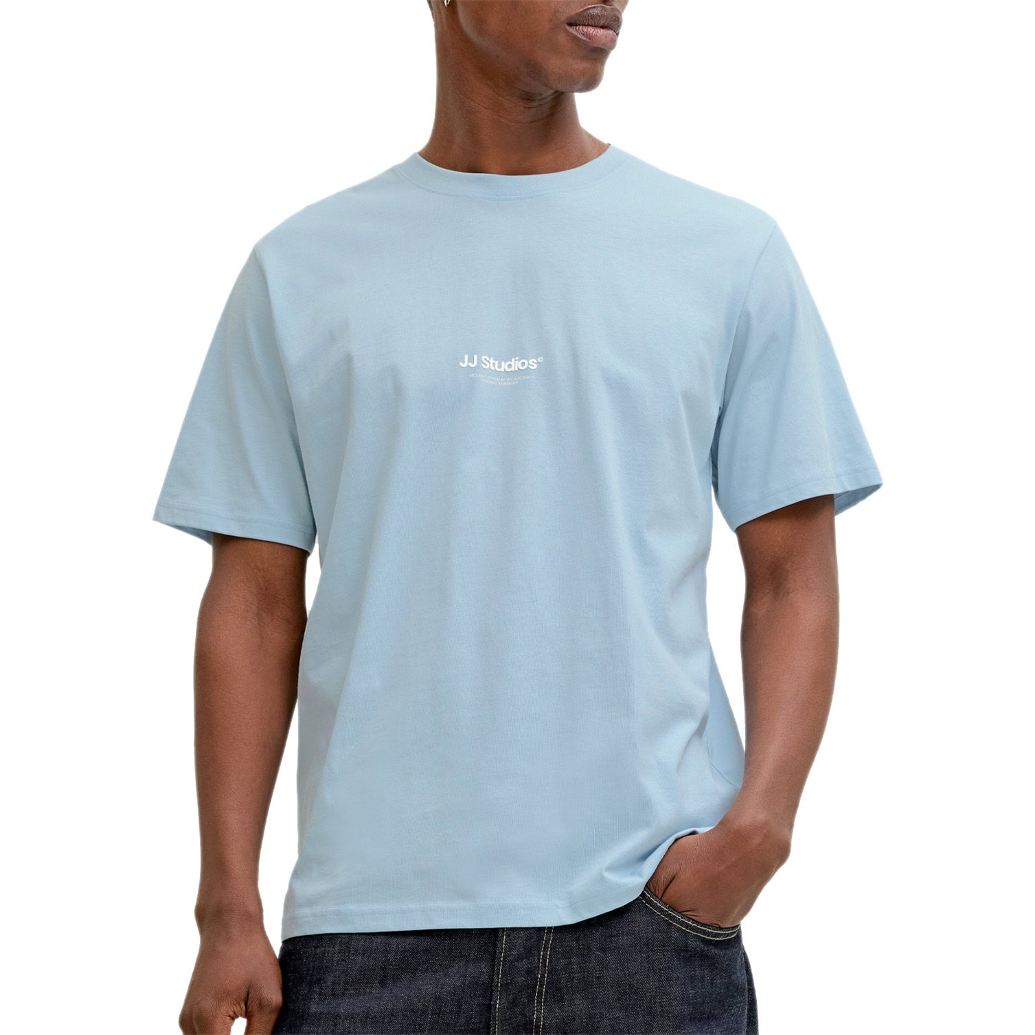 T-Shirt Tinta Unita Mini Logo SOHO Uomo JACKJONES