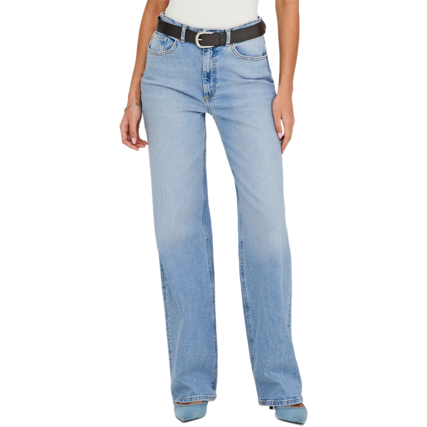 Jeans Palazzo Vita Alta Elasticizzato JUICY-365 Donna ONLY