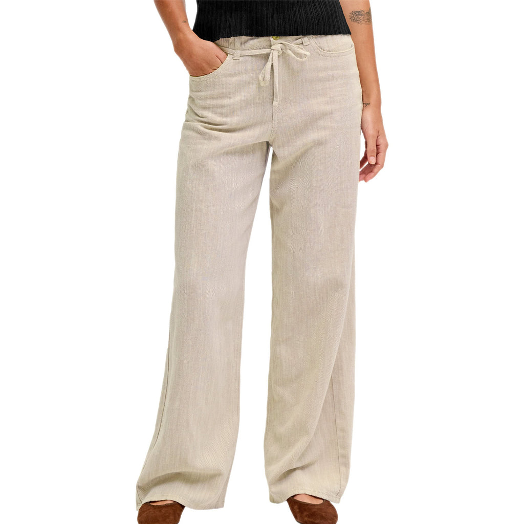 Pantalone Palazzo Melange Misto Lino ZOE-WIDE Donna JJXX