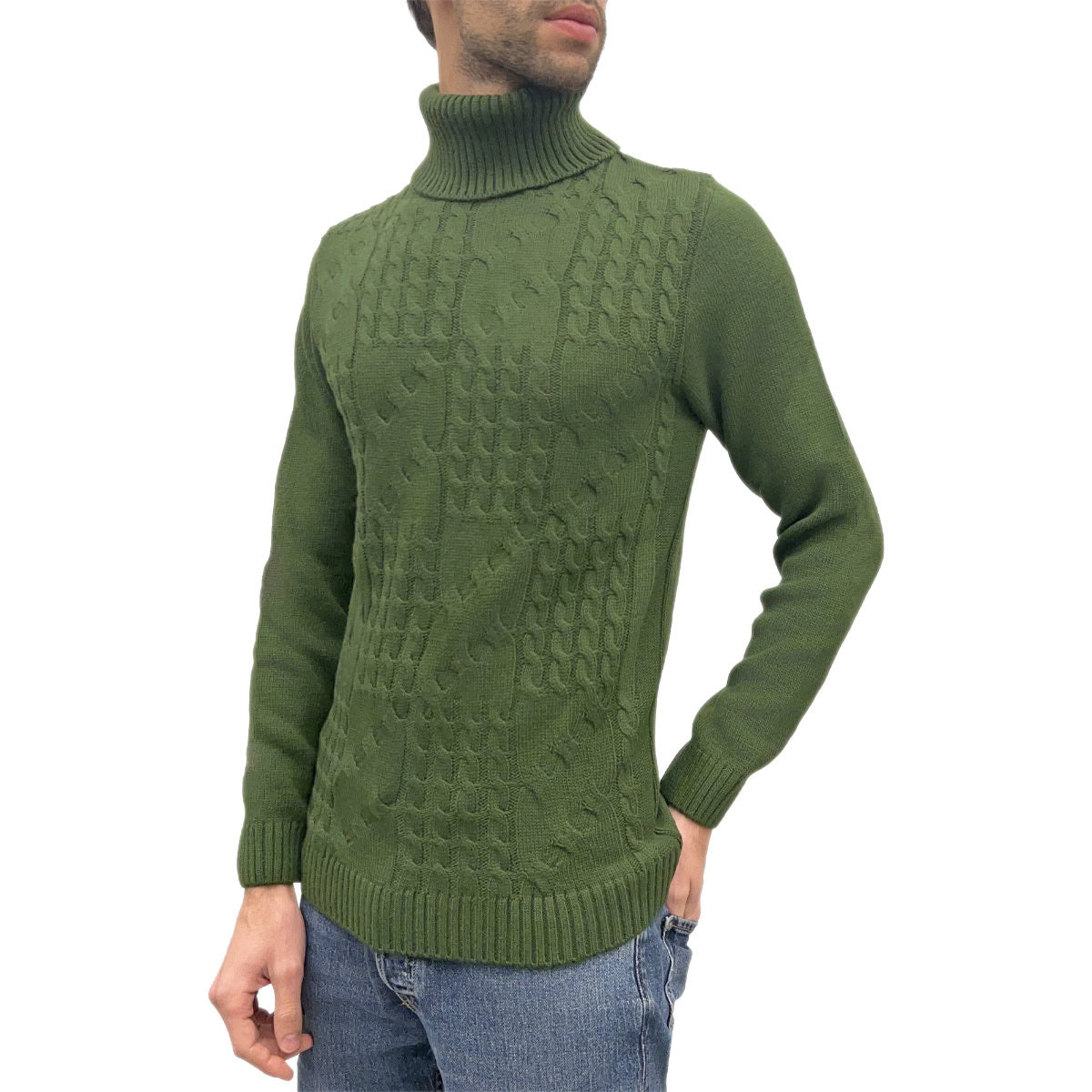 Maglione Dolcevita Misto Lana MA208 Uomo SQUAD2