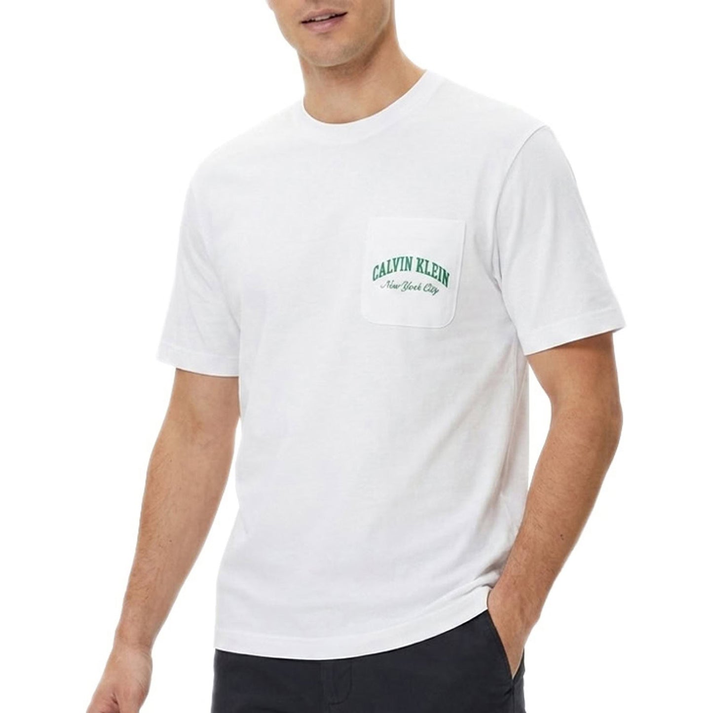 T-Shirt Oversize Taschino Logo LV00NM3012 Uomo CALVINKLEIN